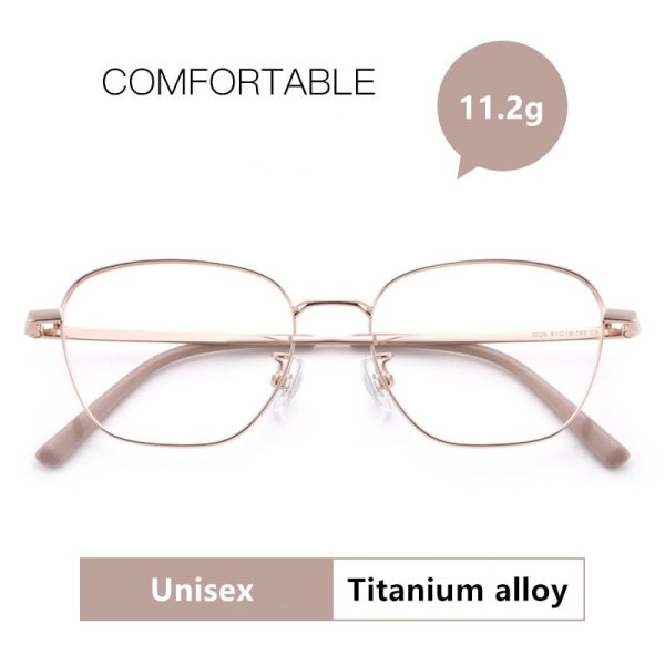 Yimaruili Unisex Full Rim Polygonal Titanium Frame Eyeglasses 9026JY on Sale - Image 2