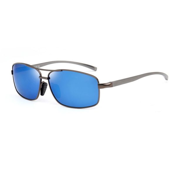 Reven Jate Men s Full Rim Rectangle Alloy Polarized Sunglasses 2458 For Cheap - Image 3