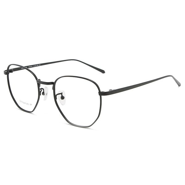 Reven Jate Men s Full Rim Round Alloy Eyeglasses 1814 Online Sale - Image 4