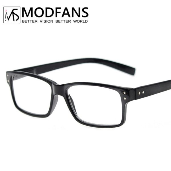 Modfans Unisex Full Rim Rectangle Polycarbonate Reading Glasses R0341 Cheap