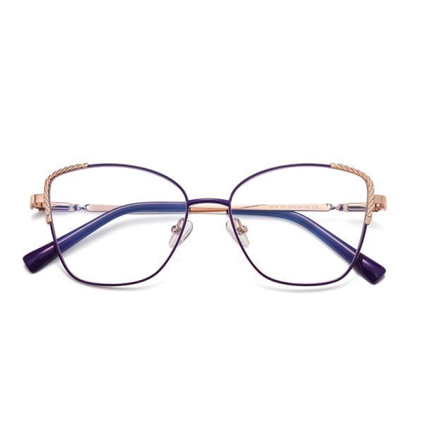 Gmei Women s Full Rim Alloy Polygonal Cat Eye Frame Eyeglasses For Cheap - Image 3