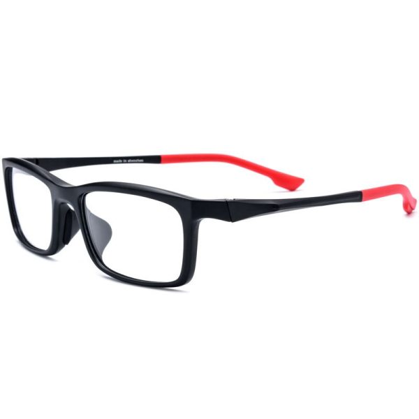 Hdcrafter Men s Full Rim TR 90 Titanium Rectangle Frame Sports Photochromic Custom Lens Eyeglasses 17209 For Discount - Image 2