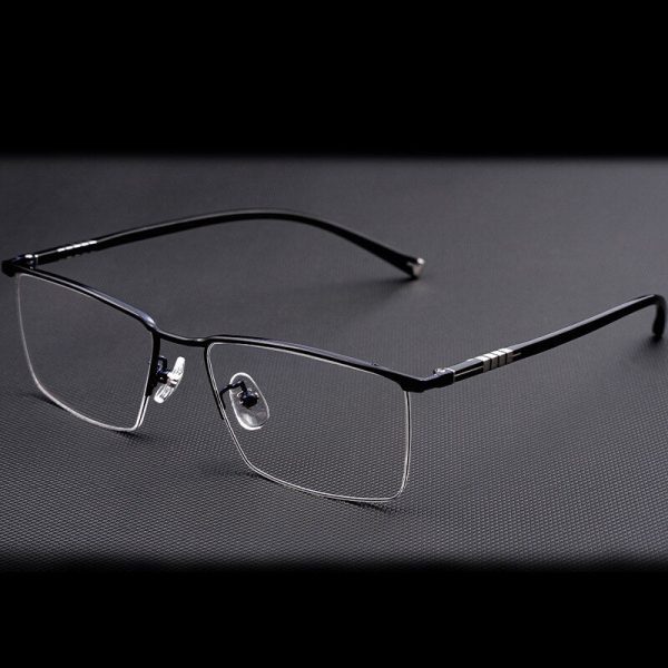 Hotochki Men s Semi Rim Titanium Frame Eyeglasses P9861 Hot on Sale