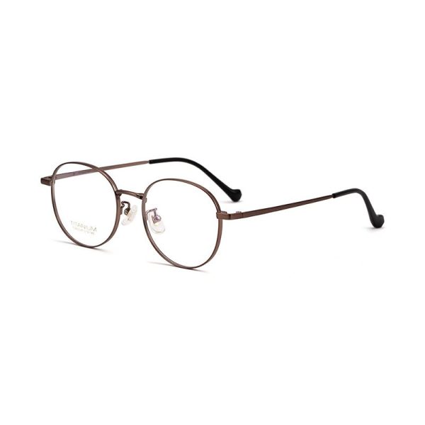 Hotochki Unisex Full Rim Polygon Beta Titanium Frame Eyeglasses 3933 Online - Image 2