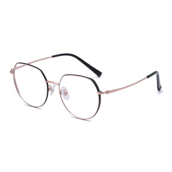 Hotony Unisex Full Rim Alloy Round Frame Eyeglasses 1121 Online Sale - Image 4