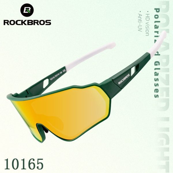 Rockbros Unisex Full Rim Rectangle Acetate Polarized Cycling Sunglasses 1000 Fashion - Image 2