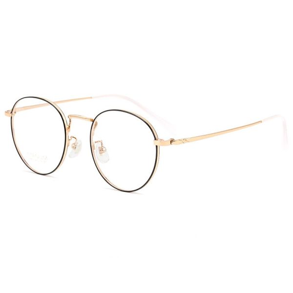 Yimaruili Unisex Full Rim Round Titanium Frame Eyeglasses CK803 For Cheap - Image 3