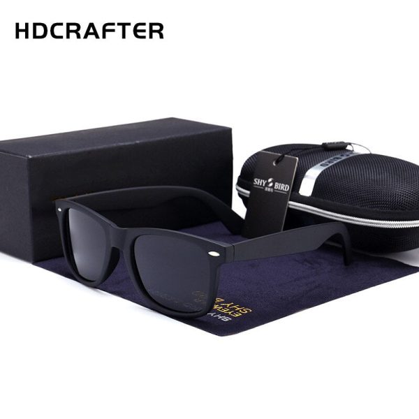 Hdcrafter Unisex Full Rim Square Acetate Frame Polarized Sunglasses 2140 Online - Image 2
