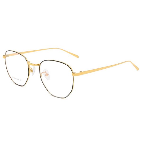 Reven Jate Men s Full Rim Round Alloy Eyeglasses 1814 Online Sale - Image 5