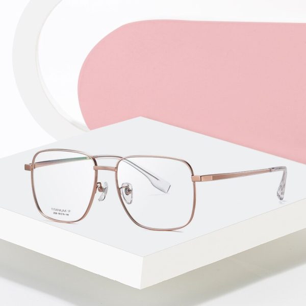 Hotony Women s Full Rim Square Titanium Frame Eyeglasses Yj2029 For Cheap