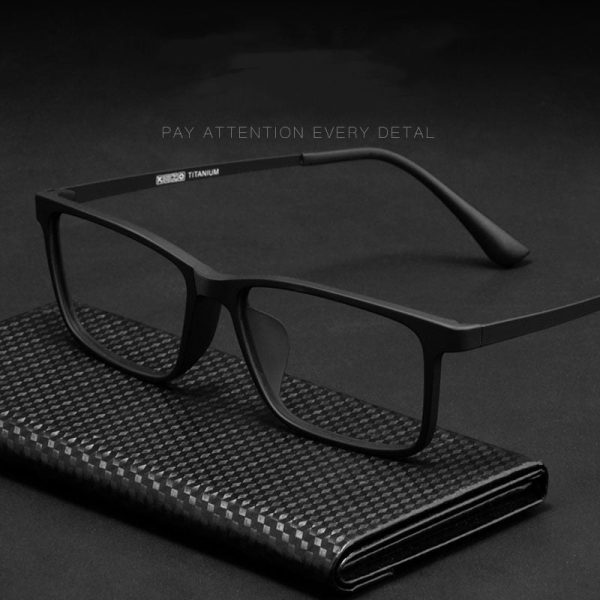 Yimaruili Men s Full Rim Resin Titanium Frame Eyeglasses HR8085 Sale - Image 4
