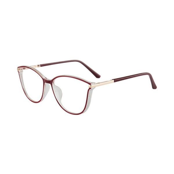Hotony Women s Full Rim TR 90 Resin Cat Eye Frame Eyeglasses 7041 Online Sale - Image 2