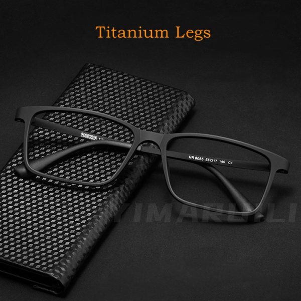 Yimaruili Men s Full Rim Resin Titanium Frame Eyeglasses HR8085 Sale - Image 2