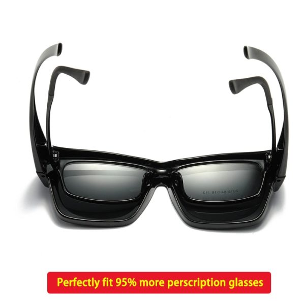 Aidien Unisex Full Rim Square Tr 90 Overlay Polarized Sunglasses S2020 For Sale - Image 2