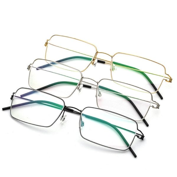 Yimaruili Unisex Full Rim Screwless Titanium Alloy Frame Eyeglasses 28606 Supply - Image 3