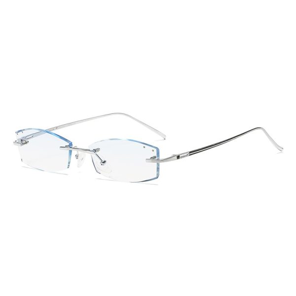 Zirosat 9079 Men s Eyeglasses Titanium Rimless Diamond Trimmed Discount - Image 5