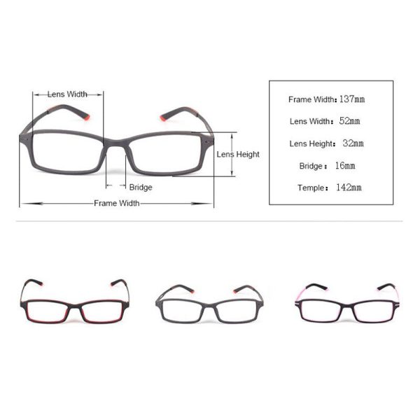 Reven Jate Full Rim Square Tr 90 Titanium Eyeglasses 7011 Online now - Image 3