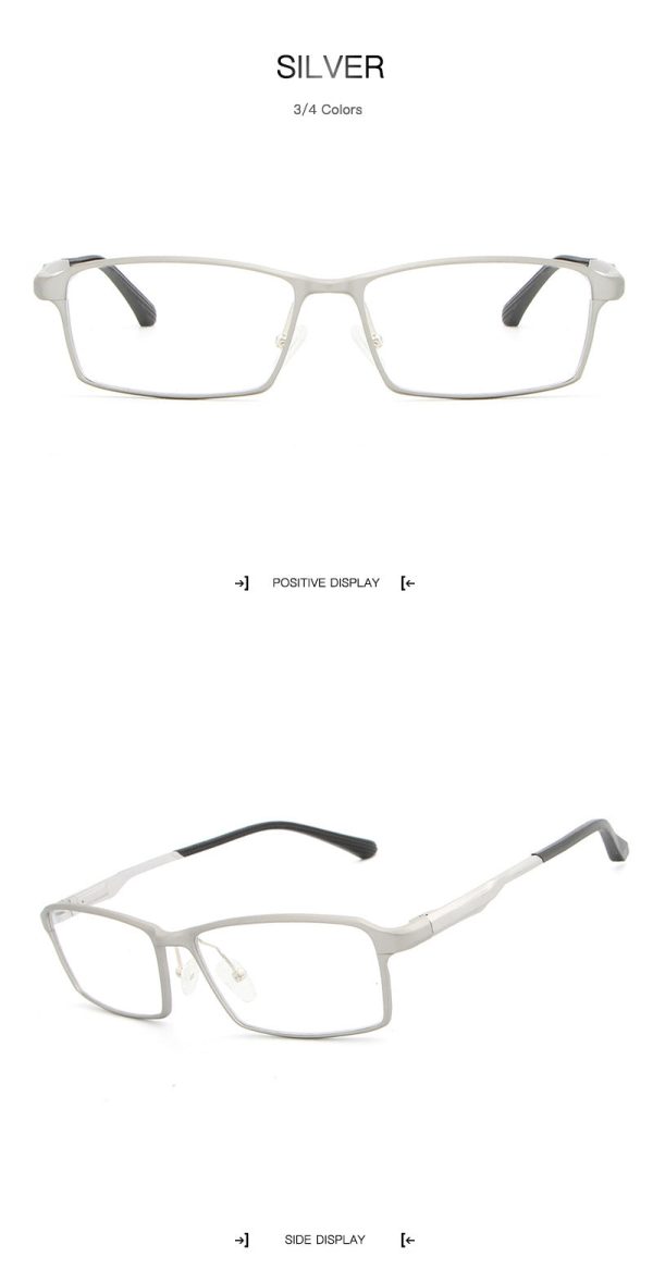 Hdcrafter Tr90 17G Lightweight Glasses Frame Hyperopia Eyeglasses Frames Reading Titaniun L-P6287 Discount - Image 5