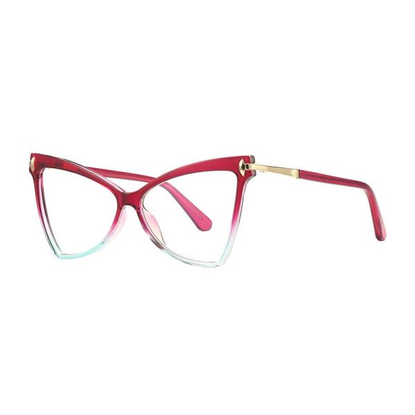 Hotony Women s Full Rim Cat Eye TR 90 Frame Eyeglasses 2077 For Discount - Image 3