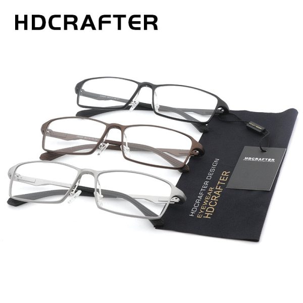 Hdcrafter Tr90 17G Lightweight Glasses Frame Hyperopia Eyeglasses Frames Reading Titaniun L-P6287 Discount - Image 3