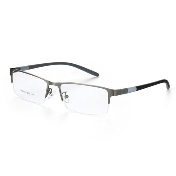 Hotony Unisex Semi Rim Alloy Frame TR 90 Temple Eyeglasses 2242 Online now - Image 2