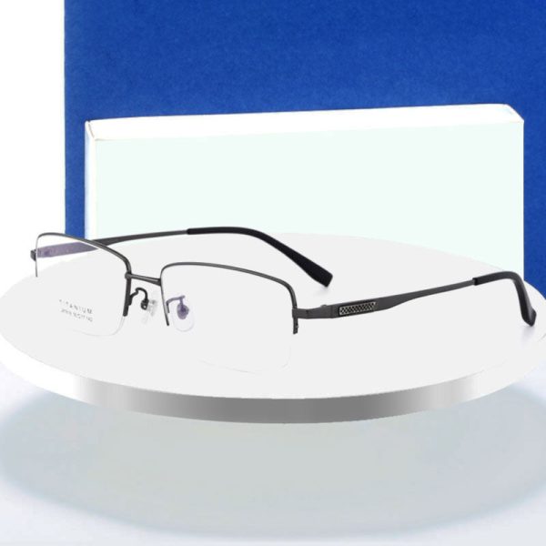 Hotochki Men s Titanium Memory Alloy Eyeglasses Lr7818 Online now