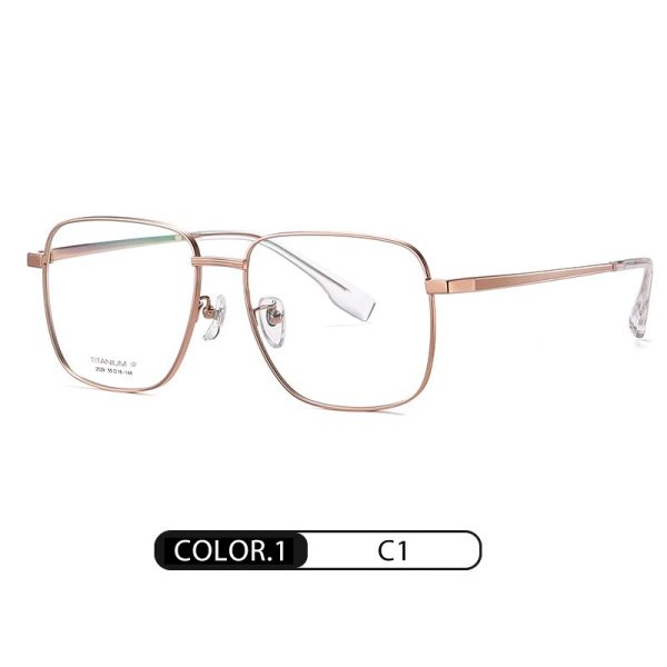 Hotony Women s Full Rim Square Titanium Frame Eyeglasses Yj2029 For Cheap - Image 5