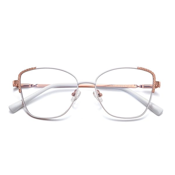 Gmei Women s Full Rim Alloy Polygonal Cat Eye Frame Eyeglasses For Cheap