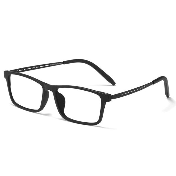 Yimaruili Unisex Full Rim Titanium Square Frame Eyeglasses 8822T For Discount - Image 4