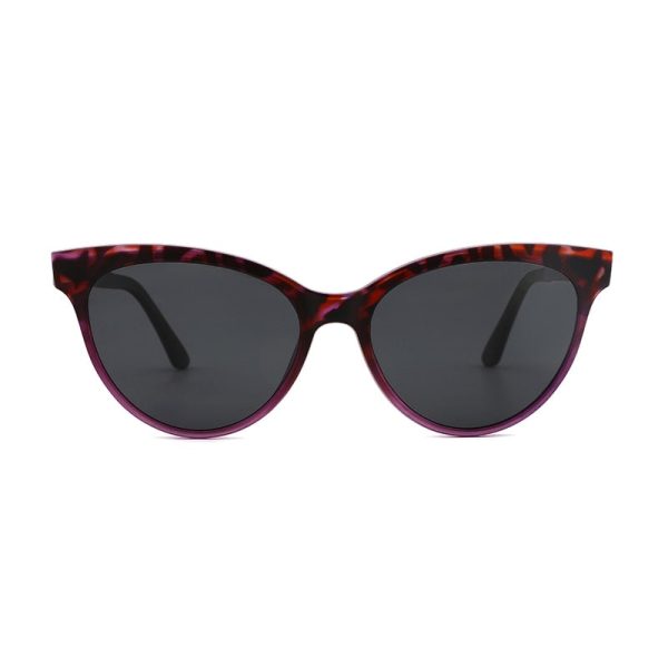 Kansept Women s Full Rim Round Cat Eye Alloy Frame Eyeglasses Magnetic Polarized Clip On Sunglasses T1929 Supply - Image 4