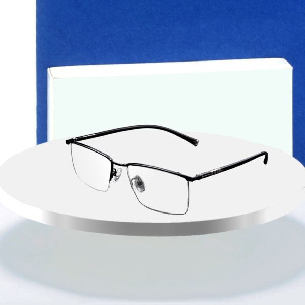 Hotochki Men s Semi Rim Titanium Frame Eyeglasses P9861 Hot on Sale - Image 2