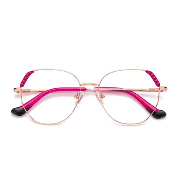 Hotony Women s Full Rim Cat Eye Alloy Frame Eyeglasses 3015 Discount - Image 3
