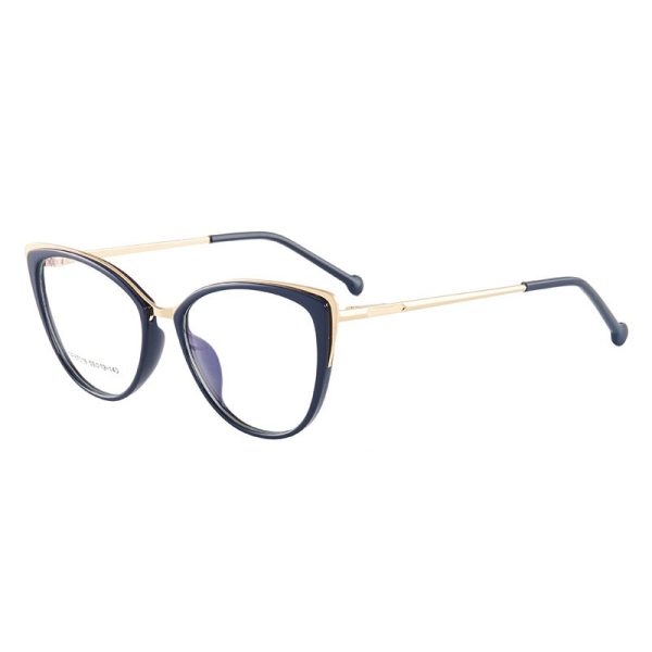 Hotony Women s Full Rim Cat Eye TR 90 Resin Alloy Frame Eyeglasses 7019 Supply - Image 5