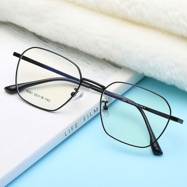 Hotony Unisex Full Rim Square Alloy Frame Eyeglasses 8001 For Cheap
