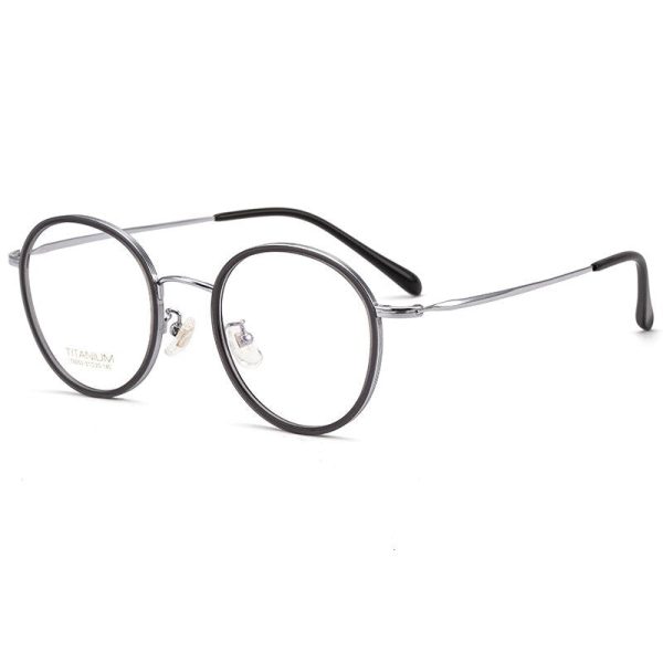 Yimaruili Unisex Full Rim Elastic β Titanium Round Frame Eyeglasses T6053 For Discount - Image 3
