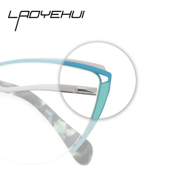 Laoyehui Women s Eyeglasses Cat Eye Alloy Reading Glasses 8369-1 Sale - Image 3