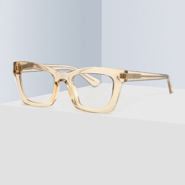 Hotony Women s Full Rim Cat Eye Square TR 90 Frame Eyeglasses 2016 Online now - Image 2