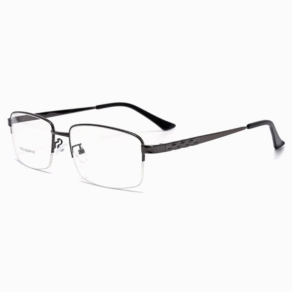 Hotochki Men s Semi Rim Alloy Frame Eyeglasses 6032 For Discount - Image 2