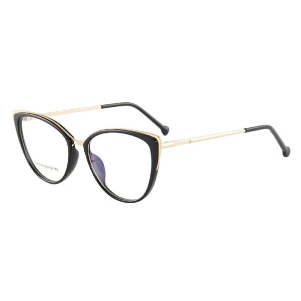 Hotony Women s Full Rim Cat Eye TR 90 Resin Alloy Frame Eyeglasses 7019 Supply - Image 4