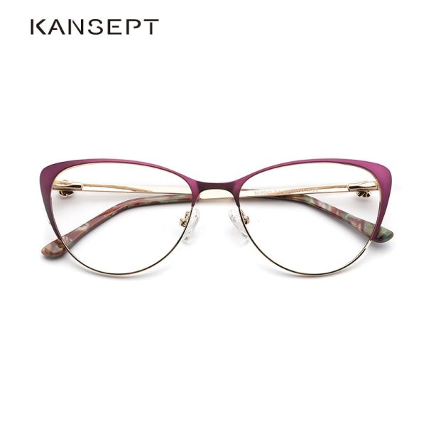 Kansept Metal Women Metal Glasses Frame Cat Eye Eyeglasses Frame 8045 Online