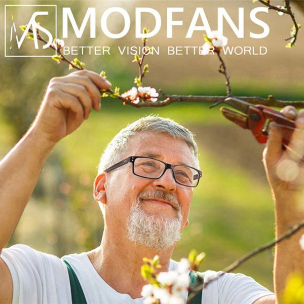 Modfans Unisex Full Rim Rectangle Polycarbonate Reading Glasses R0341 Cheap - Image 3