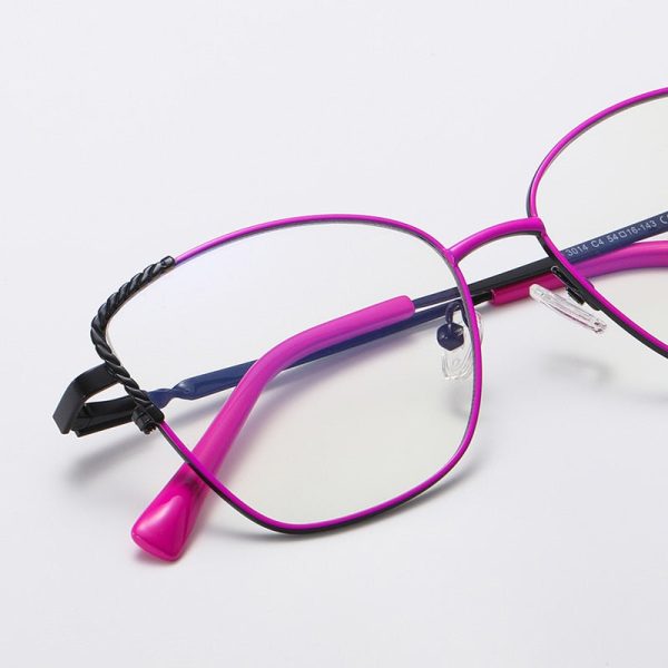 Gmei Women s Full Rim Alloy Polygonal Cat Eye Frame Eyeglasses For Cheap - Image 5