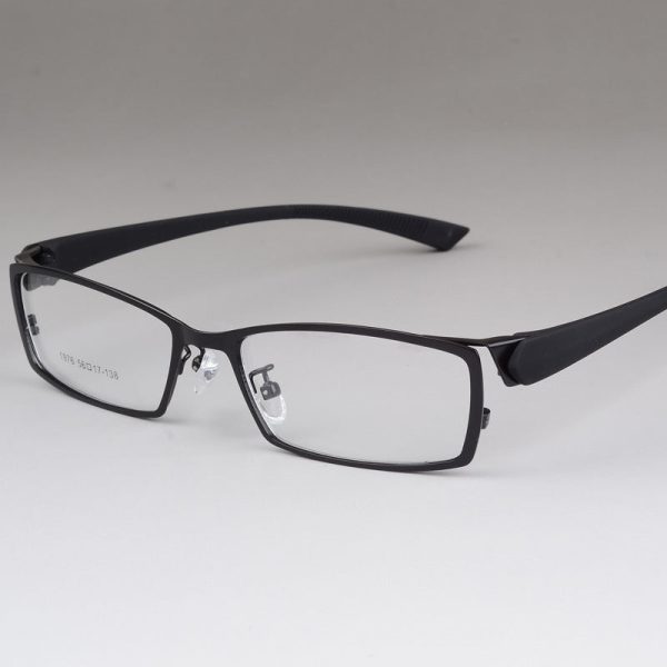 Bclear Men s Rectangular Full Alloy Frame Eyeglasses Supply - Image 5
