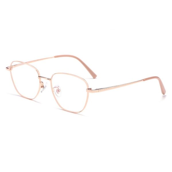 Yimaruili Unisex Full Rim Polygonal Titanium Frame Eyeglasses 9026JY on Sale