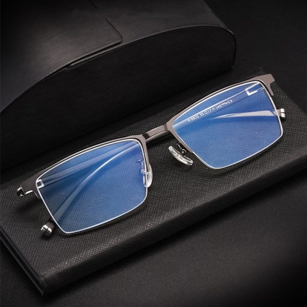 Yimaruili Men s Full Rim Titanium Alloy Frame Eyeglasses  P9832 Hot on Sale