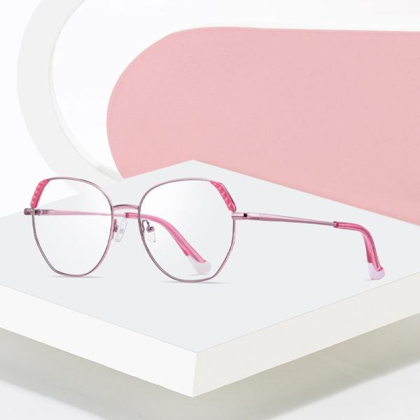 Hotony Women s Full Rim Cat Eye Alloy Frame Eyeglasses 3015 Discount - Image 2