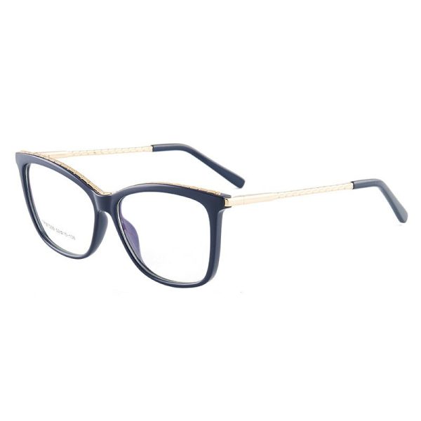 Hotony Woman s Full Rim Square TR 90 Resin Alloy Frame Eyeglasses 7009 Cheap - Image 3