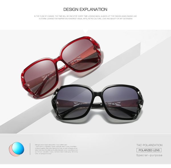 Luxury Brand Ladies Polarized Sunglasses Women Oversized Prismatic Eyewear Ac404 Online Sale - Image 2