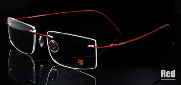 Esnbie Computer Rimless Titanium Glasses Frame Men Memory Eyeglass Frames 7 Colors Square Shape For Discount - Image 5