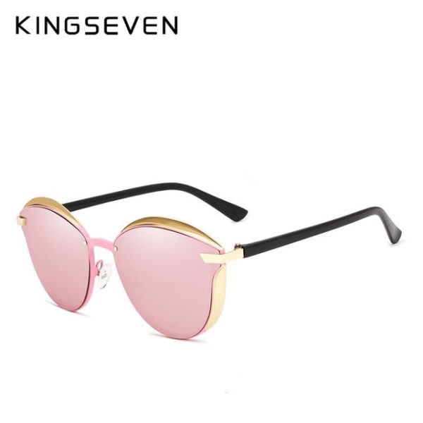 Kingseven Brand Design Cat Eye Sunglasses Women Polarized Alloy Frame+Tr90 N-7824F1 Sale - Image 2